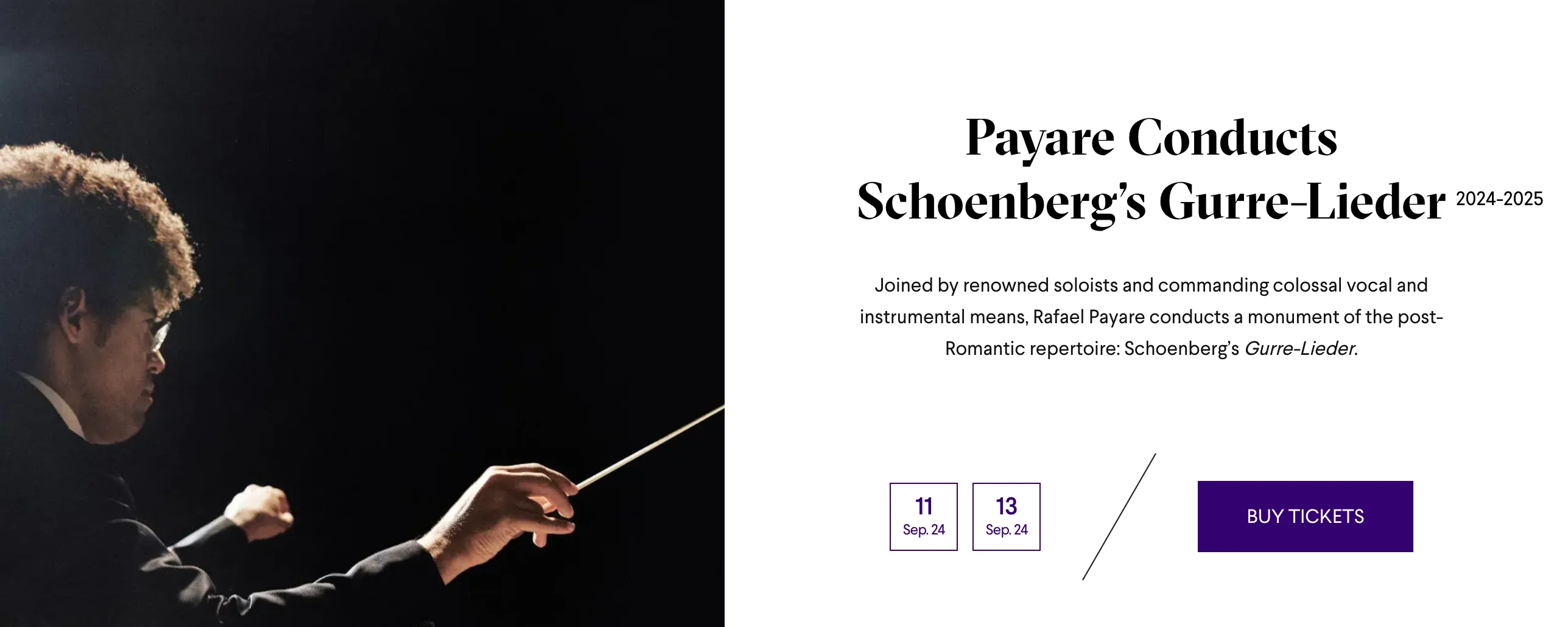 Payare dirige les Gurre-lieder